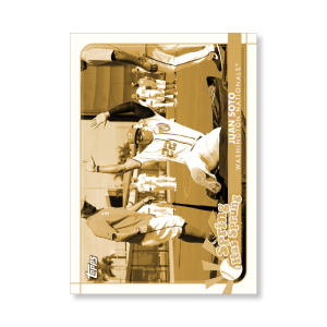 Juan Soto 2020 Opening Day Baseball Spring Has Sprung Poster Gold Ed. # to 1- artbble-pos-20odbb-2118-gold-s