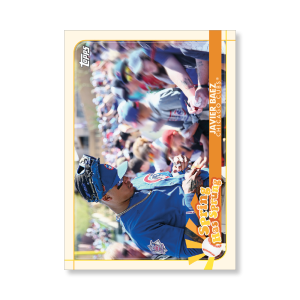 Javier Baez 2020 Opening Day Baseball Spring Has Sprung Poster # to 99- artbble-pos-20odbb-2125-s