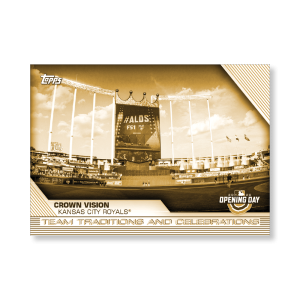 Crown Vision 2020 Opening Day Baseball Team Traditions and Celebrations Poster Gold Ed. # to 1- artbble-pos-20odbb-2145-gold-s