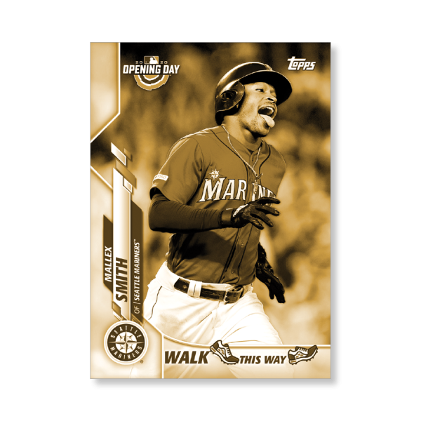 Mallex Smith 2020 Opening Day Baseball Walk This Way Poster Gold Ed. # to 1- artbble-pos-20odbb-6013-gold-s