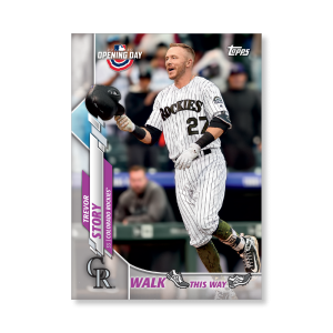 Trevor Story 2020 Opening Day Baseball Walk This Way Poster # to 99- artbble-pos-20odbb-6016-s