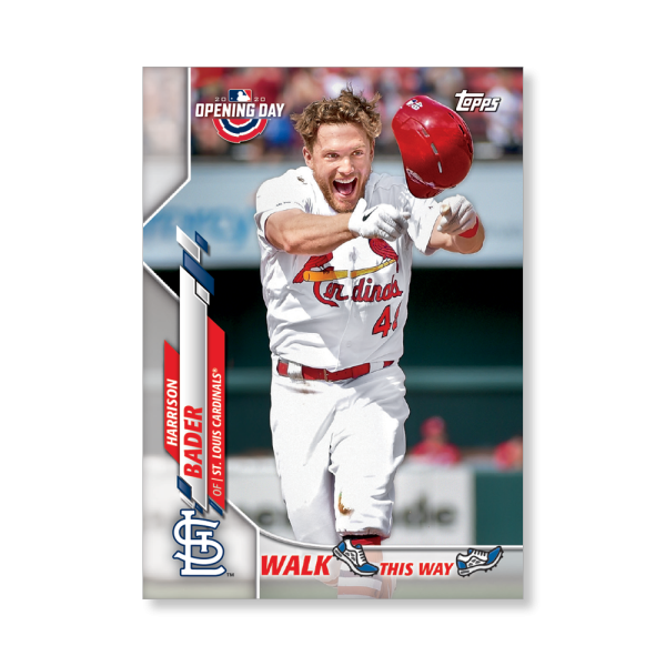Harrison Bader 2020 Opening Day Baseball Walk This Way Poster # to 99- artbble-pos-20odbb-6020-s