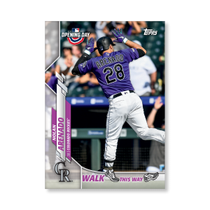 Nolan Arenado 2020 Opening Day Baseball Walk This Way Poster # to 99- artbble-pos-20odbb-6023-s
