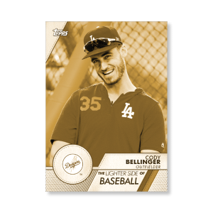 Cody Bellinger 2020 Opening Day Baseball The Lighter Side of Baseball Poster Gold Ed. # to 1- artbble-pos-20odbb-6058-gold-s