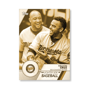 Nelson Cruz 2020 Opening Day Baseball The Lighter Side of Baseball Poster Gold Ed. # to 1- artbble-pos-20odbb-6066-gold-s