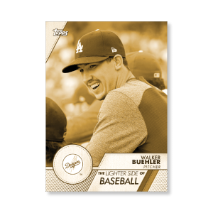 Walker Buehler 2020 Opening Day Baseball The Lighter Side of Baseball Poster Gold Ed. # to 1- artbble-pos-20odbb-6067-gold-s