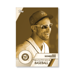 Max Scherzer 2020 Opening Day Baseball The Lighter Side of Baseball Poster Gold Ed. # to 1- artbble-pos-20odbb-6069-gold-s