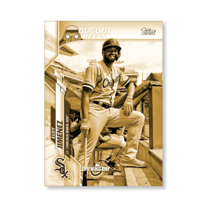 Eloy Jimenez 2020 Opening Day Baseball Dugout Peaks Poster Gold Ed. # to 1- artbble-pos-20odbb-6114-gold-s