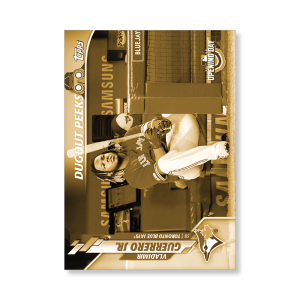 Vladimir Guerrero Jr. 2020 Opening Day Baseball Dugout Peaks Poster Gold Ed. # to 1- artbble-pos-20odbb-6117-gold-s