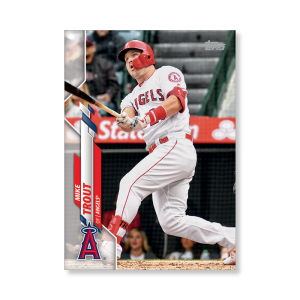 Mike Trout 2020 Topps Series 1 Base Card Poster # to 99- artbble-pos-20tbb1-1002-s