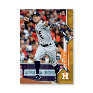 Alex Bregman 2020 Topps Series 1 Base Card Poster Gold Ed. # to 1- artbble-pos-20tbb1-1004-gold-s