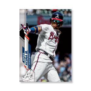 Ronald Acuña Jr. 2020 Topps Series 1 Base Card Poster # to 99- artbble-pos-20tbb1-1006-s