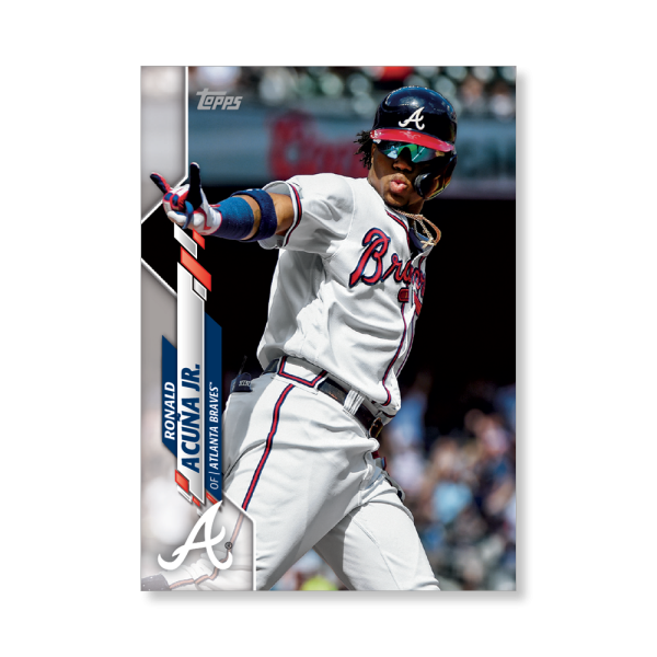 Ronald Acuña Jr. 2020 Topps Series 1 Base Card Poster # to 99- artbble-pos-20tbb1-1006-s