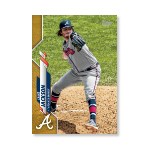 Luke Jackson 2020 Topps Series 1 Base Card Poster Gold Ed. # to 1- artbble-pos-20tbb1-1024-gold-s
