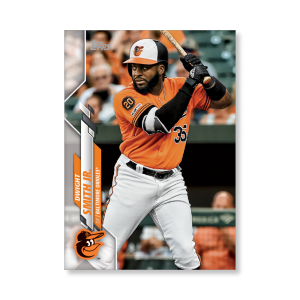 Dwight Smith Jr. 2020 Topps Series 1 Base Card Poster # to 99- artbble-pos-20tbb1-1033-s