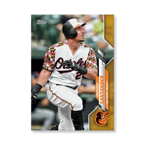 Anthony Santander 2020 Topps Series 1 Base Card Poster Gold Ed. # to 1- artbble-pos-20tbb1-1034-gold-s