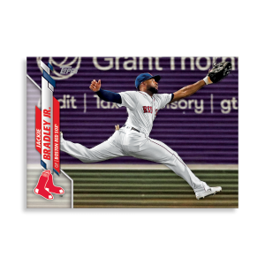 Jackie Bradley Jr. 2020 Topps Series 1 Base Card Poster # to 99- artbble-pos-20tbb1-1038-s