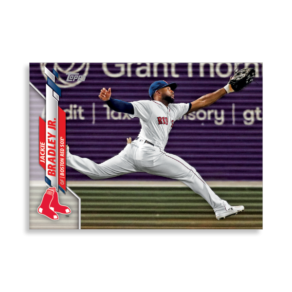Jackie Bradley Jr. 2020 Topps Series 1 Base Card Poster # to 99- artbble-pos-20tbb1-1038-s