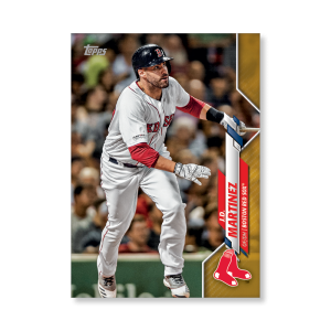 J.D. Martinez 2020 Topps Series 1 Base Card Poster Gold Ed. # to 1- artbble-pos-20tbb1-1040-gold-s