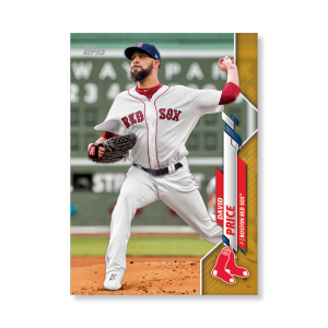 David Price 2020 Topps Series 1 Base Card Poster Gold Ed. # to 1- artbble-pos-20tbb1-1041-gold-s