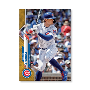 Albert Almora 2020 Topps Series 1 Base Card Poster Gold Ed. # to 1- artbble-pos-20tbb1-1046-gold-s