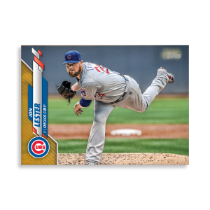 Jon Lester 2020 Topps Series 1 Base Card Poster Gold Ed. # to 1- artbble-pos-20tbb1-1047-gold-s