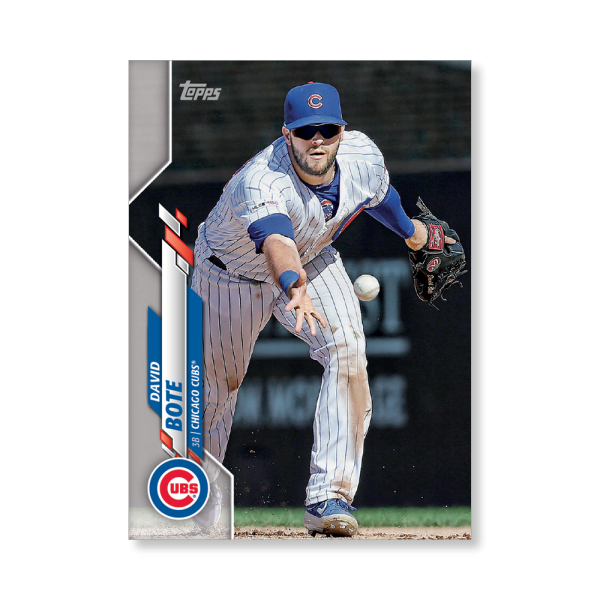 David Bote 2020 Topps Series 1 Base Card Poster # to 99- artbble-pos-20tbb1-1050-s