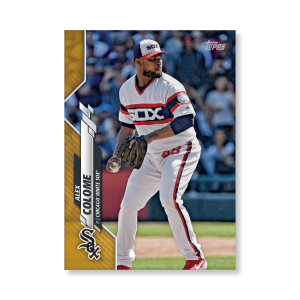Alex Colome 2020 Topps Series 1 Base Card Poster Gold Ed. # to 1- artbble-pos-20tbb1-1058-gold-s