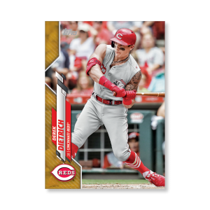 Derek Dietrich 2020 Topps Series 1 Base Card Poster Gold Ed. # to 1- artbble-pos-20tbb1-1060-gold-s
