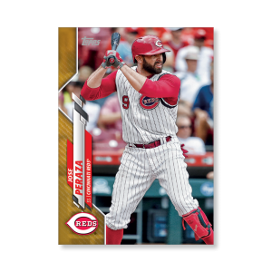 Jose Peraza 2020 Topps Series 1 Base Card Poster Gold Ed. # to 1- artbble-pos-20tbb1-1061-gold-s
