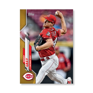 Sonny Gray 2020 Topps Series 1 Base Card Poster Gold Ed. # to 1- artbble-pos-20tbb1-1064-gold-s