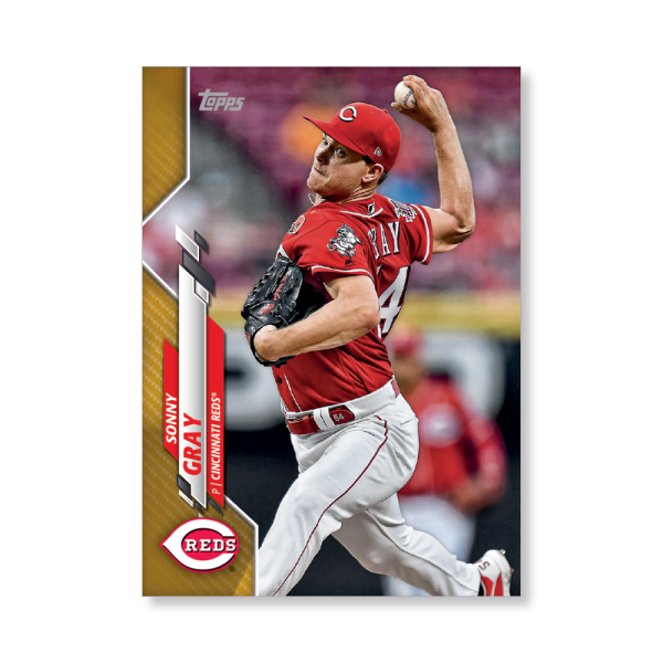 Sonny Gray 2020 Topps Series 1 Base Card Poster Gold Ed. # to 1- artbble-pos-20tbb1-1064-gold-s