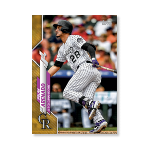 Nolan Arenado 2020 Topps Series 1 Base Card Poster Gold Ed. # to 1- artbble-pos-20tbb1-1076-gold-s