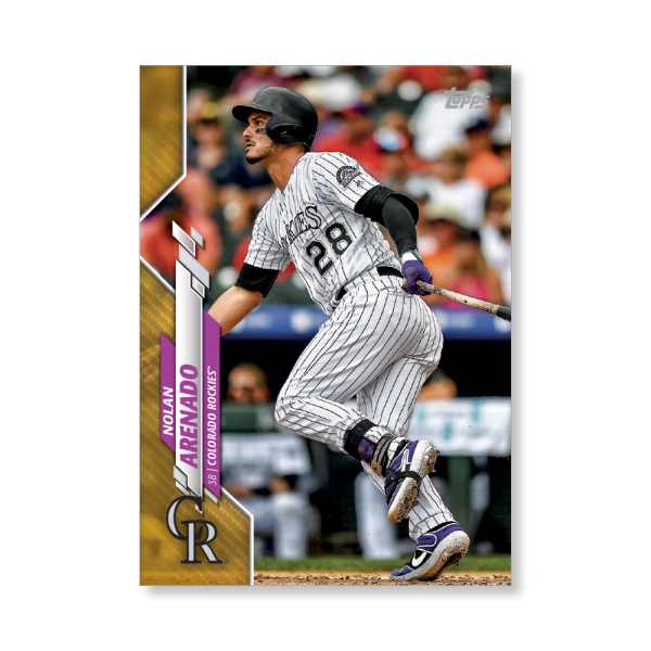 Nolan Arenado 2020 Topps Series 1 Base Card Poster Gold Ed. # to 1- artbble-pos-20tbb1-1076-gold-s
