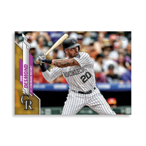 Ian Desmond 2020 Topps Series 1 Base Card Poster Gold Ed. # to 1- artbble-pos-20tbb1-1078-gold-s