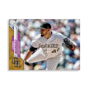German Marquez 2020 Topps Series 1 Base Card Poster Gold Ed. # to 1- artbble-pos-20tbb1-1079-gold-s