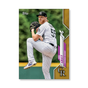 Jon Gray 2020 Topps Series 1 Base Card Poster Gold Ed. # to 1- artbble-pos-20tbb1-1080-gold-s