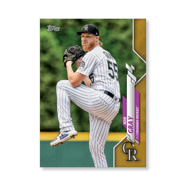 Jon Gray 2020 Topps Series 1 Base Card Poster Gold Ed. # to 1- artbble-pos-20tbb1-1080-gold-s