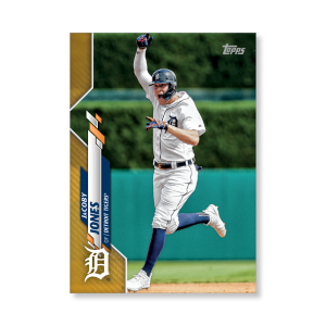 JaCoby Jones 2020 Topps Series 1 Base Card Poster Gold Ed. # to 1- artbble-pos-20tbb1-1086-gold-s