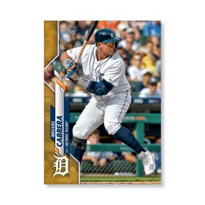 Miguel Cabrera 2020 Topps Series 1 Base Card Poster Gold Ed. # to 1- artbble-pos-20tbb1-1087-gold-s
