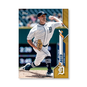 Matthew Boyd 2020 Topps Series 1 Base Card Poster Gold Ed. # to 1- artbble-pos-20tbb1-1089-gold-s