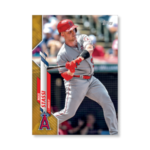 Max Stassi 2020 Topps Series 1 Base Card Poster Gold Ed. # to 1- artbble-pos-20tbb1-1091-gold-s