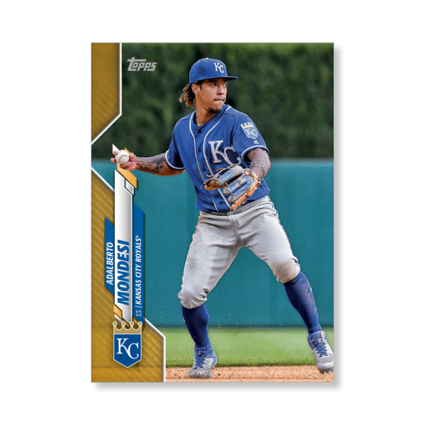 Adalberto Mondesi 2020 Topps Series 1 Base Card Poster Gold Ed. # to 1- artbble-pos-20tbb1-1102-gold-s