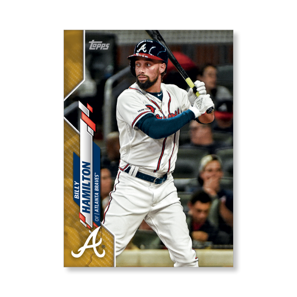Billy Hamilton 2020 Topps Series 1 Base Card Poster Gold Ed. # to 1- artbble-pos-20tbb1-1103-gold-s