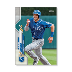 Hunter Dozier 2020 Topps Series 1 Base Card Poster # to 99- artbble-pos-20tbb1-1107-s