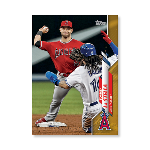 Tommy La Stella 2020 Topps Series 1 Base Card Poster Gold Ed. # to 1- artbble-pos-20tbb1-1109-gold-s