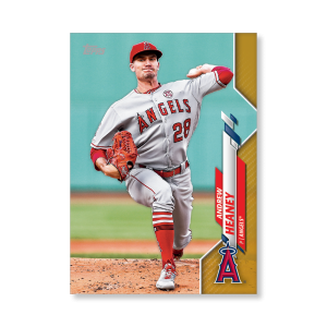 Andrew Heaney 2020 Topps Series 1 Base Card Poster Gold Ed. # to 1- artbble-pos-20tbb1-1112-gold-s