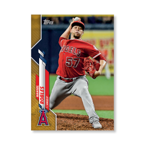 Hansel Robles 2020 Topps Series 1 Base Card Poster Gold Ed. # to 1- artbble-pos-20tbb1-1114-gold-s