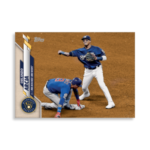 Orlando Arcia 2020 Topps Series 1 Base Card Poster # to 99- artbble-pos-20tbb1-1133-s