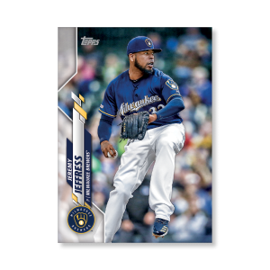 Jeremy Jeffress 2020 Topps Series 1 Base Card Poster # to 99- artbble-pos-20tbb1-1137-s